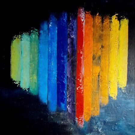 De Regenboog geschilderd door Irene van Uxem