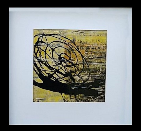 Yellow geschilderd door Judy Bakker